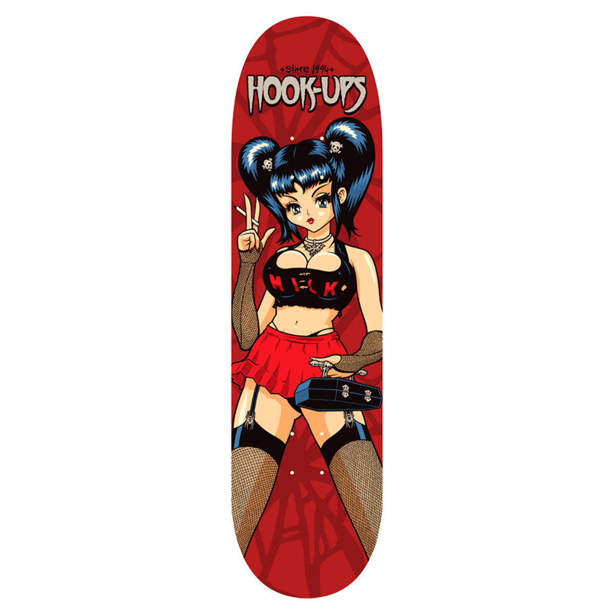 Hook Ups Skateboard Deck Raven 8.25" x 32.25"