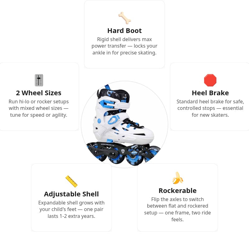 Flying Eagle ND Nadia Blue Kids Skates