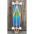 Layback Longboards Soul Ride Longboard Fishtail 40" Blue