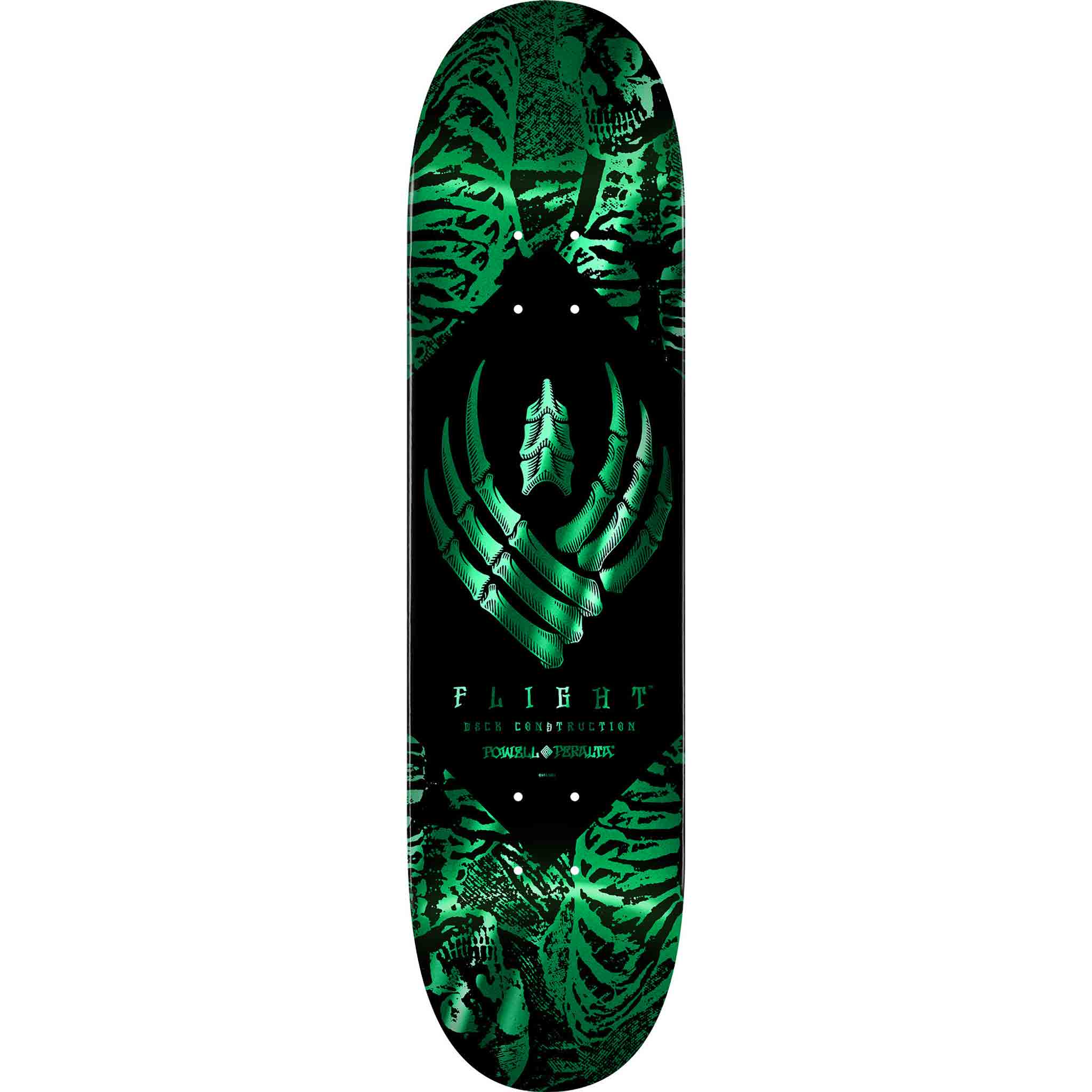 Powell Peralta Skeleton Teal Flight Skateboard Deck 8.13"