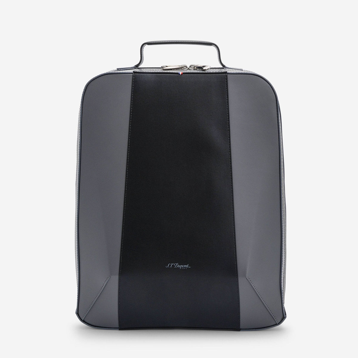 S.T. Dupont "Line D" Laser Grey and Black Cowhide Backpack 185501